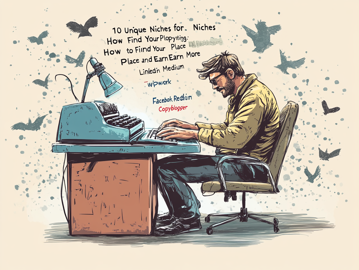 10 уникальных ниш для копирайтинга: Как найти свое место и зарабатывать больше