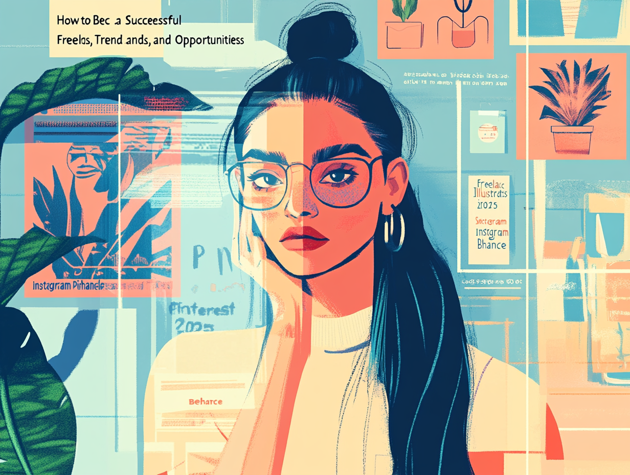 Как стать успешным иллюстратором на фрилансе: секреты, тренды и возможности в 2025 году